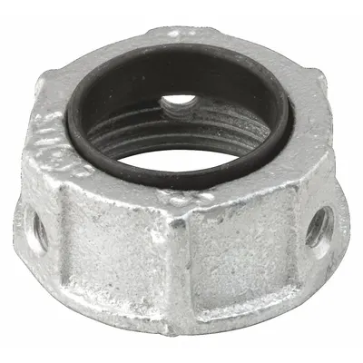 RACO Insulating Bushing: Iron, Zinc Plated, 1 1/2 in Trade Size, 23/32 in Overall Lg - Insulating Bushings
