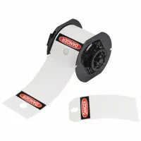 Pre-Cut Label Stock Roll: Danger, 5 3/4 in x 3 1/4 in, Polyester, White, 100 Tags (MPN B30-255-851-OSHADA)