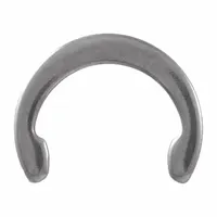 Crescent Ring: Inch, External, Std, 0.035 in Thick, Fits 1/2 in Shaft Dia, Stainless Steel, 15 PK (MPN WWG-C050SS)