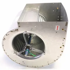 Replacement blower for HVACR systems, designed to move air in commercial heating, ventilation, and air conditioning equipment. Commonly used in rooftop units, air handlers, and furnaces to maintain proper airflow for temperature control and system efficiency.
