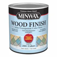 MINWAX Wood Stain: Wood Stain, Interior, Water, 1 qt Container Size, Wood, White, Semi-Transparent (MPN 117100000)