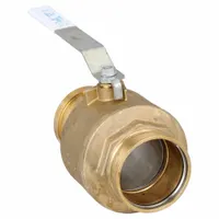 APOLLO Manual Two-Way Ball Valve: 4 in, Brass, Straight, Press x Press, 300 psi Max. Pressure (CWP) (MPN 77VLF14A01)