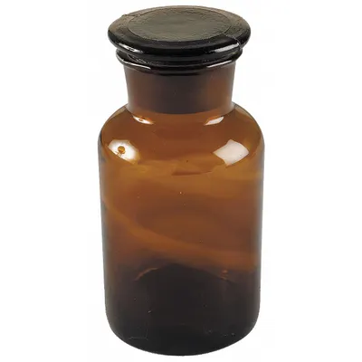 OEM Reagent Bottle: 60 mL - Amber Wide Mouth Glass Lab Bottles