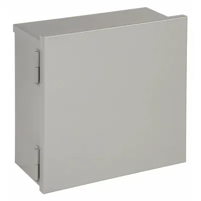 HOFFMAN Enclosure: Steel, 12 in x 12 in x 6 in, 3R, Solid Cover, Hinged - Steel Enclosures with Hinged Covers