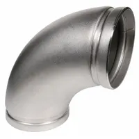 Metal Pipe Elbow: 316 Stainless Steel, 4 in x 4 in (MPN 1330007400)
