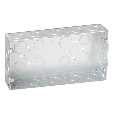 RACO Electrical Box: Steel, Steel - Multigang Rectangular Material & Nominal Size - Standard Electrical Boxes