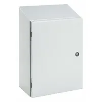 HOFFMAN Sloped Top Enclosure: 304 Stainless Steel, 16 in x 16 in x 8 in, NEMA 12/3R/4/4X, Hinged (MPN CSD16168SSST)