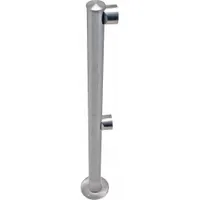 TENSABARRIER Rigid Barrier End Post: Rigid Barrier End Post, 36 in Overall Ht, 2 in Bar Dia (MPN ADAPTARAIL-2L-5-36-END-1P)