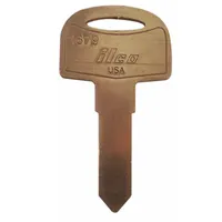Key Blank: Compatible with Cole-Hersee Locks, 1679 Keyway Type, Key ID # 1679, Brass, Nickel Plated