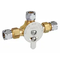 MOEN Mixing Valve: For Moen Commerical Series, Use with Hot/Cold Water, Brass, Chrome (MPN 104424)