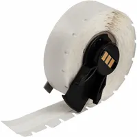 Continuous Label Stock: 5/16 in, 5/16 in x 30 ft, Vinyl, White (MPN M6C-318-498)