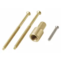 Deep rough in kit for toilet installations where the rough-in distance from the wall exceeds standard dimensions. Provides extension and mounting hardware for proper fixture alignment.