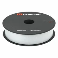 LabelTac Pro Model Reflective Supply: 1 in x 75 ft, Vinyl, White (Gloss), Indoor/Outdoor (MPN LT102RF)