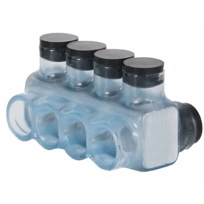 POLARIS Multitap Connector: 4 Port, Double-Sided Entry, 6 AWG – 250 kcmil Wire Size - Dry-Location Double-Sided Entry Multitap Connectors