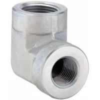 PARKER Metal Pipe Elbow: 90° Elbow, Steel, 3/8 in x 1/4 in, 4,500 psi (MPN 3/8 X 1/4 DD-S)
