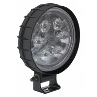 J.W. SPEAKER Vehicle Work Light: Round, Spot, LED, Bolt, DT04-2P Connector, Surface Mount, Black (MPN 670)