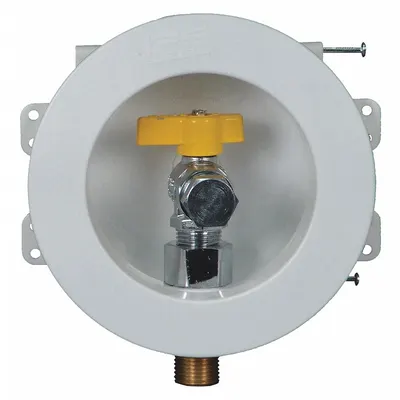 WATER-TITE Outlet Box: 1/2 in Sweat, 1/2 in Sweat, No Drain, 8 in Box Wd - Gas Supply Valve Outlet Boxes