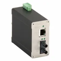 RED LION Media Converter: Unmanaged, DIN Rail, 1 Ports, RJ45, IP30 (MPN 102MC-ST)