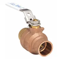 APOLLO Manual Two-Way Ball Valve: 1 1/4 in Size, Brass/Bronze, Straight, Sweat x Sweat, Two-Piece (MPN 77CLF20627A)