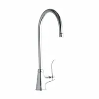 ELKAY Handle-Operated Faucet: Elkay®, Brass, Centerset, Deck, 1 Mounting Holes, 1.5 gpm Flow Rate (MPN LK535GN08T4)