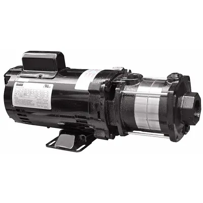 Dayton Booster Pump: 1/3 hp, Single Phase, 115/230V AC, 10 gpm Best Efficiency Flow - Horizontal Booster Pumps