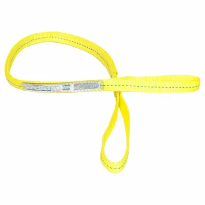 STREN-FLEX Web Sling: Type 3, Polyester, 3 ft Sling Lg, 8 in Eye Lg - High-Visibility Polyester Flat-Eye Web Slings