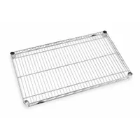 METRO Wire Shelf: 48 in x 24 in, 48 in Overall Wd, 5 Shelves, 1/4 in Lip Ht, NSF Approved