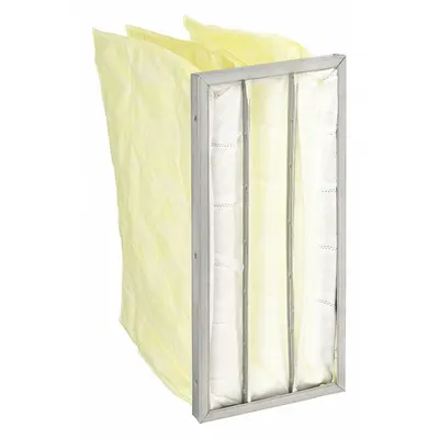 OEM Pocket Air Filter: 24 in x 12 in x 18 in, MERV 14, Yellow, Synthetic - MERV 14 Pocket Air Filters