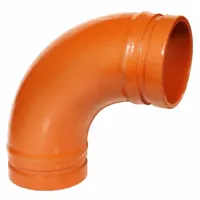 GRUVLOK Metal Pipe Elbow: 90° Long Radius Elbow, 12 in x 12 in, Ductile Iron, 300 psi @ 150° F (MPN 0390014694)