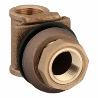 CAMPBELL Pitless Adapter: Pitless Adapter, Brass, 1 in FNPT, 1 in FNPT, 100 psi Max Pressure, NSF 61 (MPN B-300XLF)