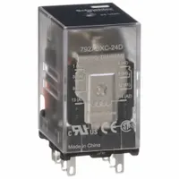 SCHNEIDER General Purpose Relay: Socket Mounted, 12 A Current Rating, 24V DC, DPDT, 8 Pins/Terminals (MPN 792XBXC-24D)
