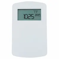BTL Listed and CE Compliant fixed gas detector for continuous monitoring of carbon dioxide levels. Measures CO₂ from 0 to 2000 ppm with a digital display. Designed for wall mounting and operates on 10 to 42V DC or 10 to 30V AC. Suitable for indoor air quality monitoring in HVAC, greenhouse, and industrial environments