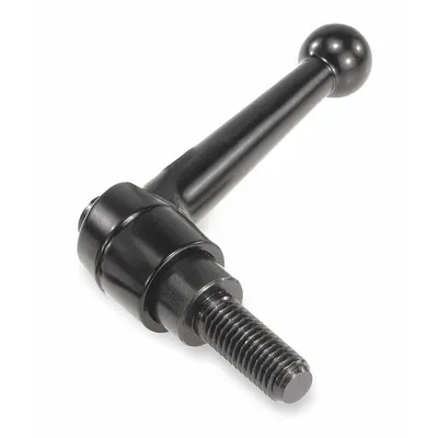 KIPP Adjustable Handle: Zinc w/ SS Thread, M8 - Ball-Style Adjustable Handles with Threaded Stud