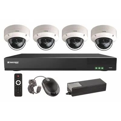 VITEK Video Surveillance Digital Systems: Dome, 4 Cameras Included, 2.8 mm Max Focal Lg - Video Surveillance Digital Systems w/ Cameras