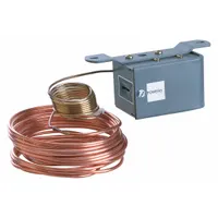 SIEMENS Line Volt Mechanical Tstat: 35° to 45°F, Steel, Fixed, 12°F, 120 to 240V AC Volt (MPN 134-1510)