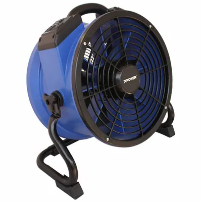 XPOWER Axial Blower: 1,720 cfm, 1/4 hp, Pivoting Frame, 115V AC, Variable Speeds - Portable Fans
