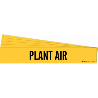 BRADY Plant Air Adhesive Pipe Marker - Plant Air Adhesive Pipe Markers