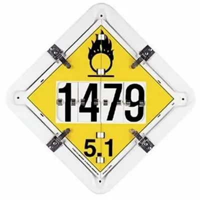 LABELMASTER Full Frame Trailer Flip Placard Holder, 13 1/2 x 13 1/2 in, Class 6 - Flipcharts