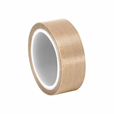 ST GOBAIN Cloth Tape: 1 in Wd, 5 yd Lg, 5.3 mil Thick, Silicone, Brown - PTFE Slick Surface Tape