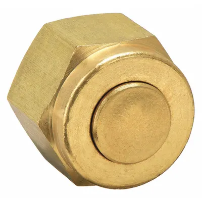 PARKER A-LOK(R) Double-Ferrule Brass Compression Fitting Cap - Double-Ferrule Brass Compression Fittings