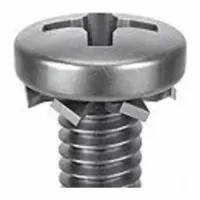 SEMS Screw: External Tooth, 1/4"-20 Thread Size, 5/8 in Lg, Stainless Steel, Passivated, Pan (MPN 1-PPE-25C-62)