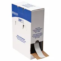 Wraparound Label: 2 1/2 in x 1 in, 1 in, Vinyl, White (Matte), For 6 AWG to 0 AWG Wire Gauge (MPN BM-21-427)