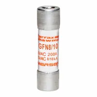 MERSEN Fuse: GFN Series, Midget, Time-Delay, 800 mA, 250 V AC, 13/32 in x 1 1/2 in, Indicating (MPN GFN8/10)