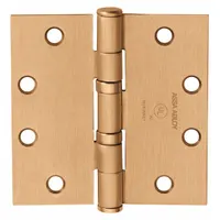 MCKINNEY Butt Hinge: Steel, Full Mortise, 1 15/16 in Leaf Wd (MPN 4-1/2X4-1/2 TA2714 10)