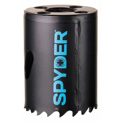 SPYDER Hole Saw: 1 1/2 in Saw Dia., 4/6 Teeth per Inch, 1 7/8 in Max. Cutting Dp - Multi-Material-Cutting Hole Saws without Arbor