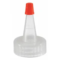 Cap: 24 mm Dia, LDPE, Unlined, 24-410 mm Screw Closure Size, 1,800 Closures Included, Translucent (MPN CAP-00503)
