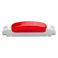 GROTE Clearance Marker Lamp: Clearance Light, LED, Oval, Red, Screw, Pigtail, 1 7/16 in Overall Ht (MPN 46902)