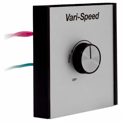 FANTECH Speed Control: Dial, SPST, 1 Switches or Dials, 230V AC, Aluminum Plate - Dial Fan Speed Controls