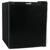 DANBY Mini Fridge: Black, 1 cu ft Total Capacity, 1 Shelves, Energy Star Certified, Up to 8.9 cu ft (MPN DAR010A1BDB)