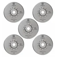 FEIN Oscillating Tool Blade: 3 3/8 in Blade Wd, 3 3/8 in Overall Lg, Long Cutting, Bi-Metal, 5 PK (MPN 63502174230)